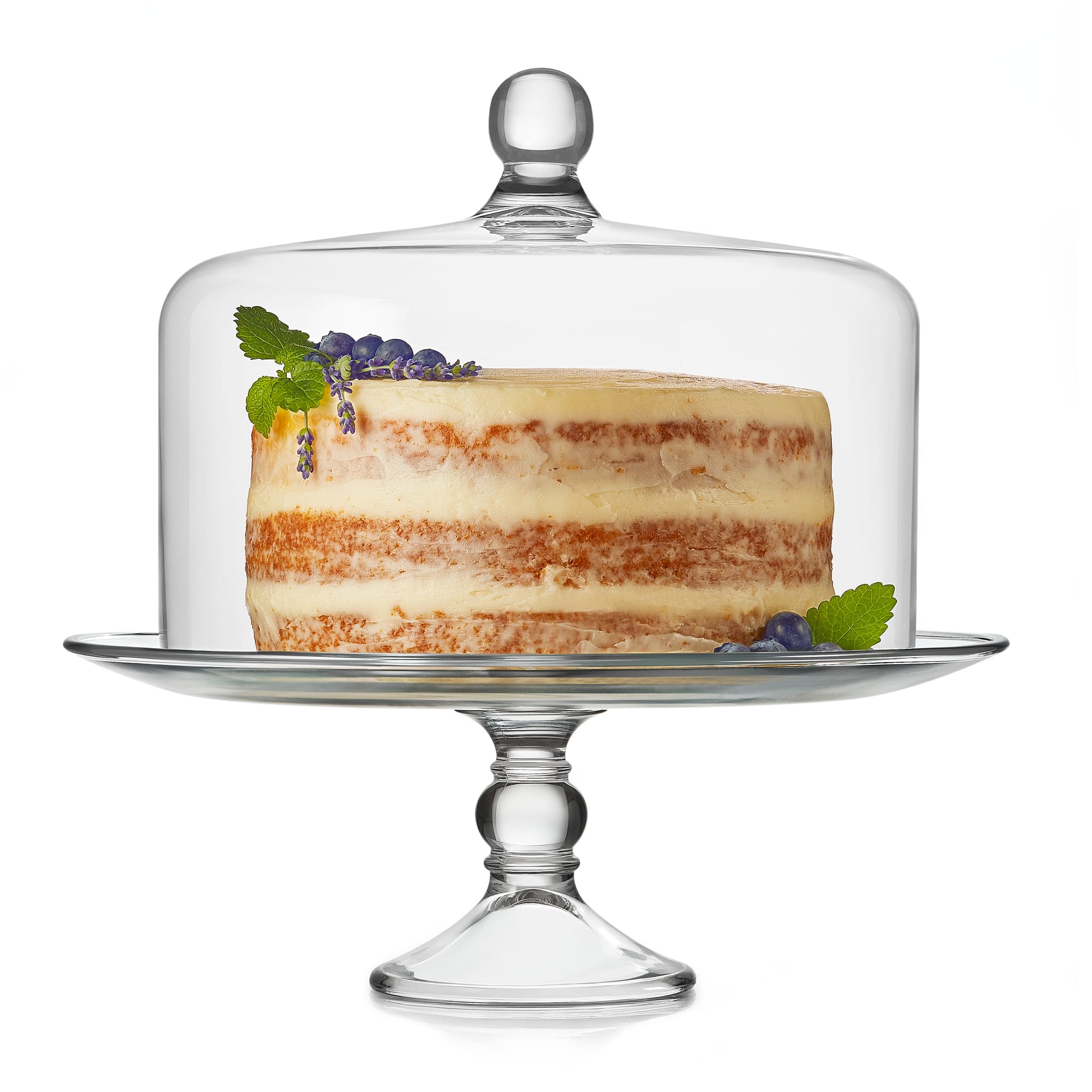 Libbey Selene Glass Pedestal Cake Stand