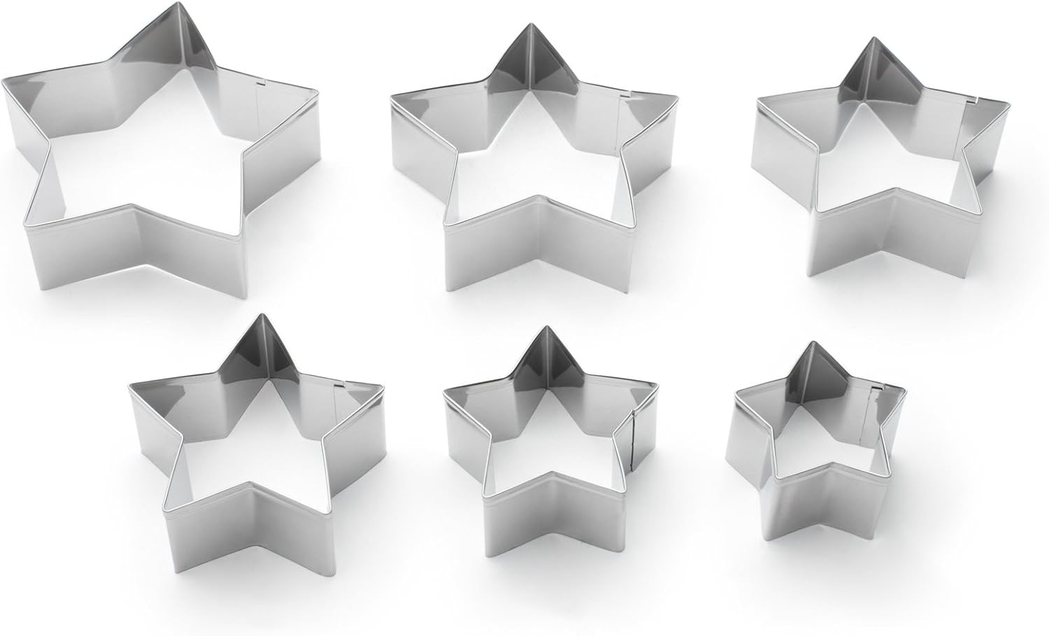 Fox Run Basic Shapes 6-Piece Cookie Cutter Set