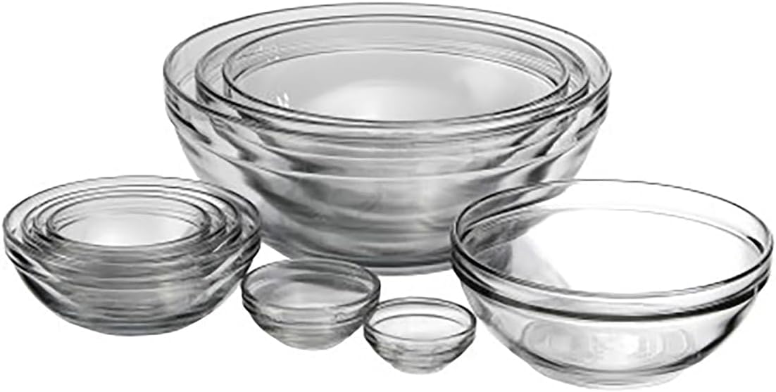 Anchor Hocking 10-Piece Glass Mixing Bowl Set