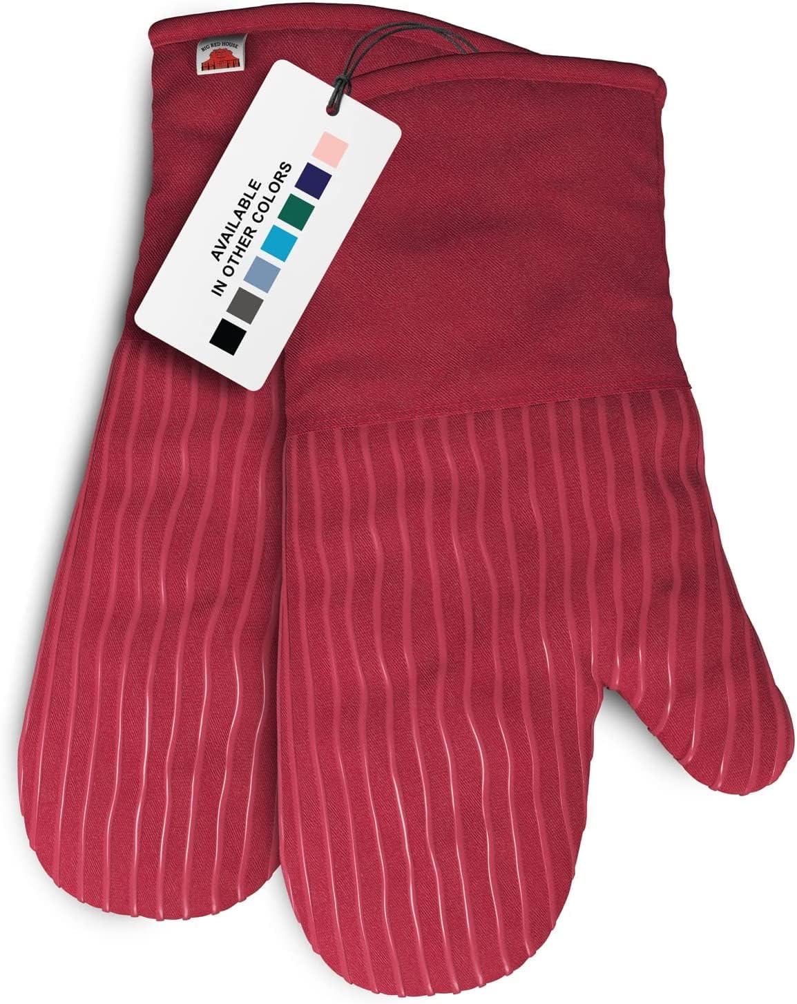 Big Red House Silicone Oven Mitts (Set of 2)