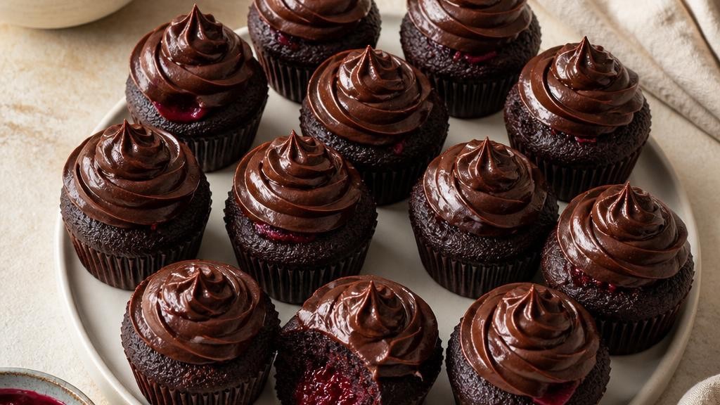 Beet Chocolate Devil Cupcakes