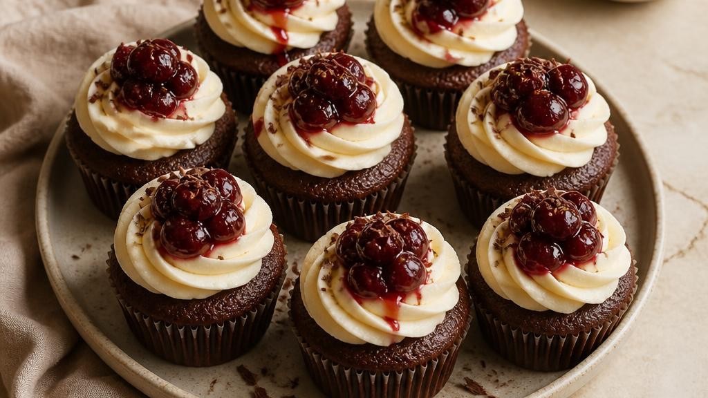 Cherry Cola Cupcakes