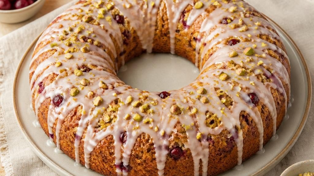 Cranberry Orange Quick Bread Wreath