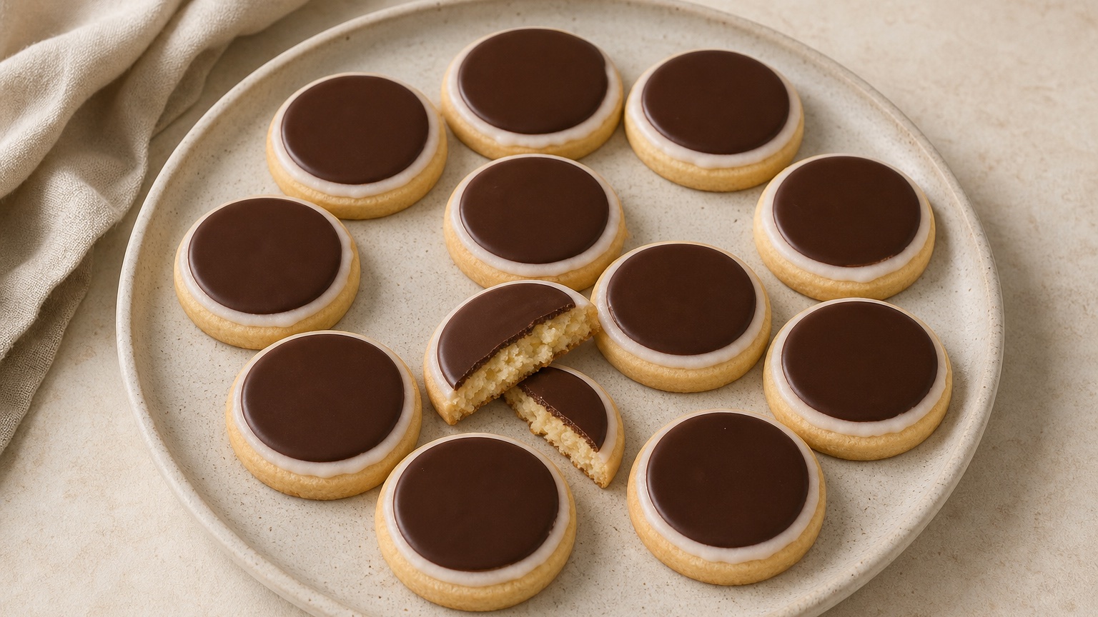 Dark Chocolate Mint Shortbread