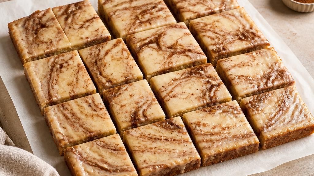 Eggnog Cinnamon Swirl Bars