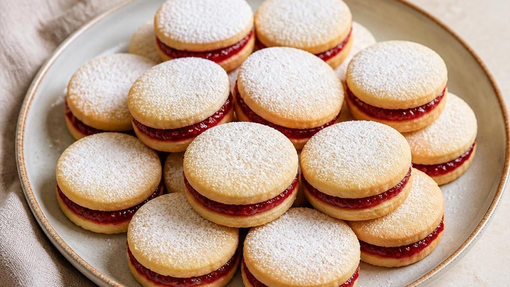 Jammy Shortbread Sandwiches