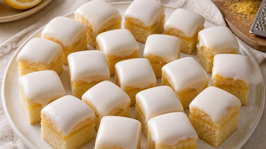 Lemon Fondant Fancies