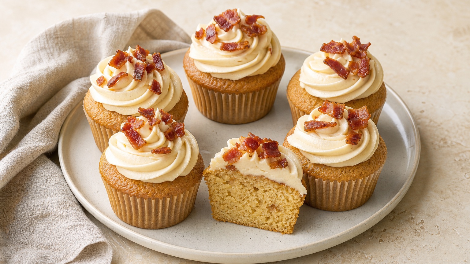Maple Bacon Cupcakes