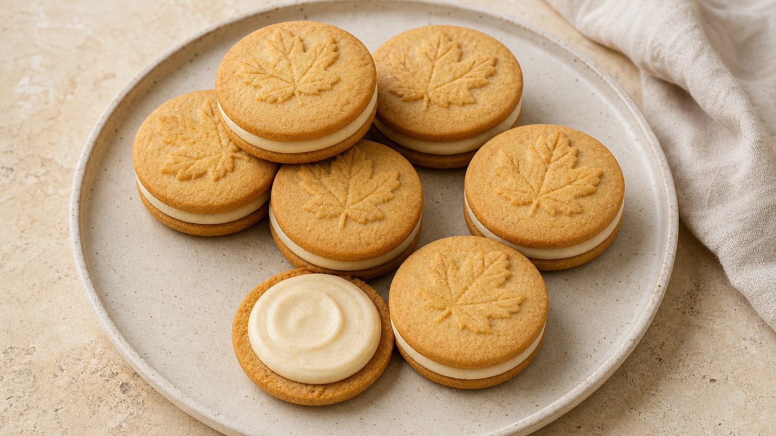 Maple Cream Sandwich Cookies