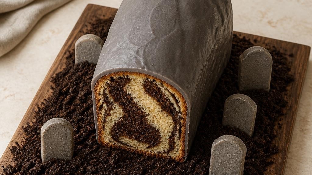 Marbled Tomb Loaf Cake