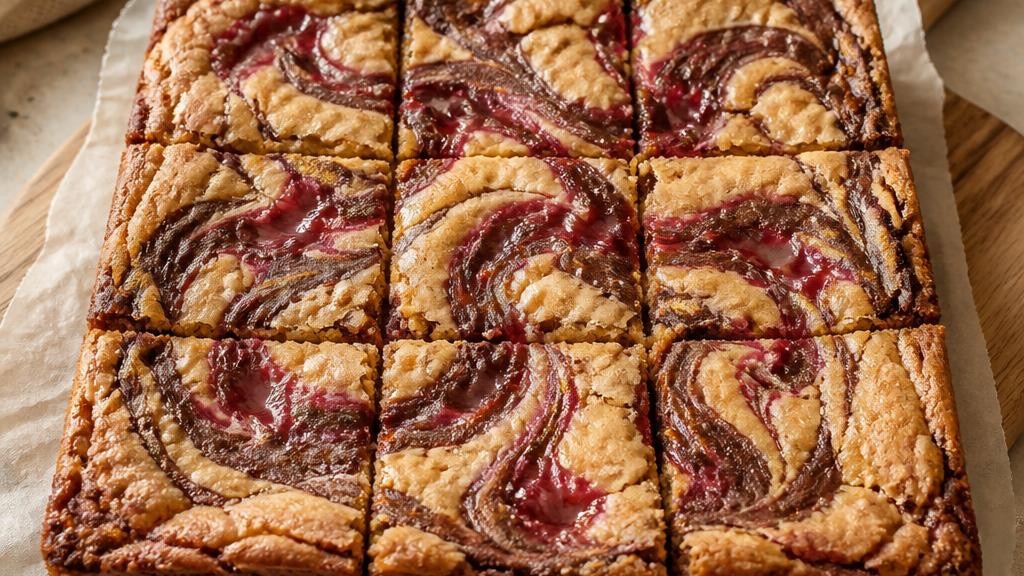 Neapolitan Swirl Blondies