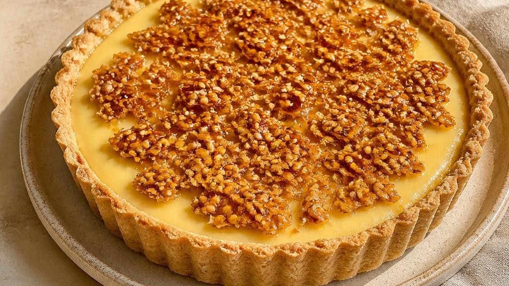 Orange Blossom Honey Custard Pie