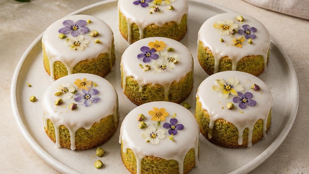 Orange Blossom Pistachio Mini Cakes