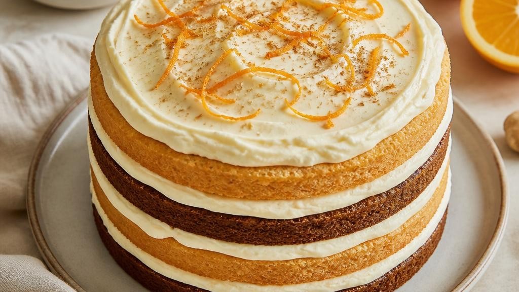 Orange Ginger Cookie Cake
