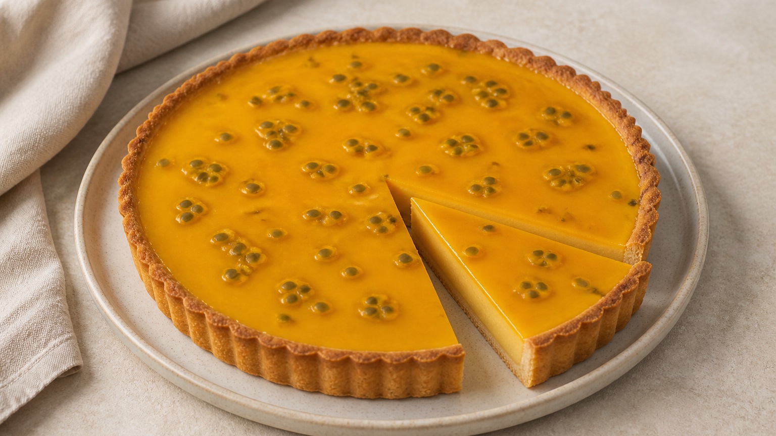 Passionfruit Curd Tart