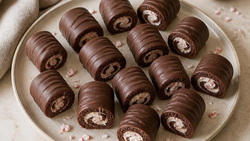 Peppermint Chocolate Mini Rolls