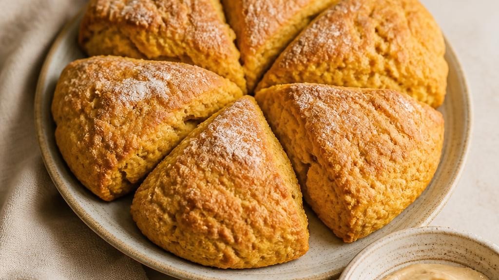 Pumpkin Scones with Maple Butter