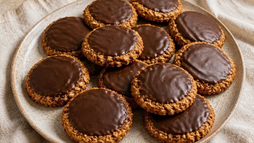 Quick Chocolate Oat Biscuits