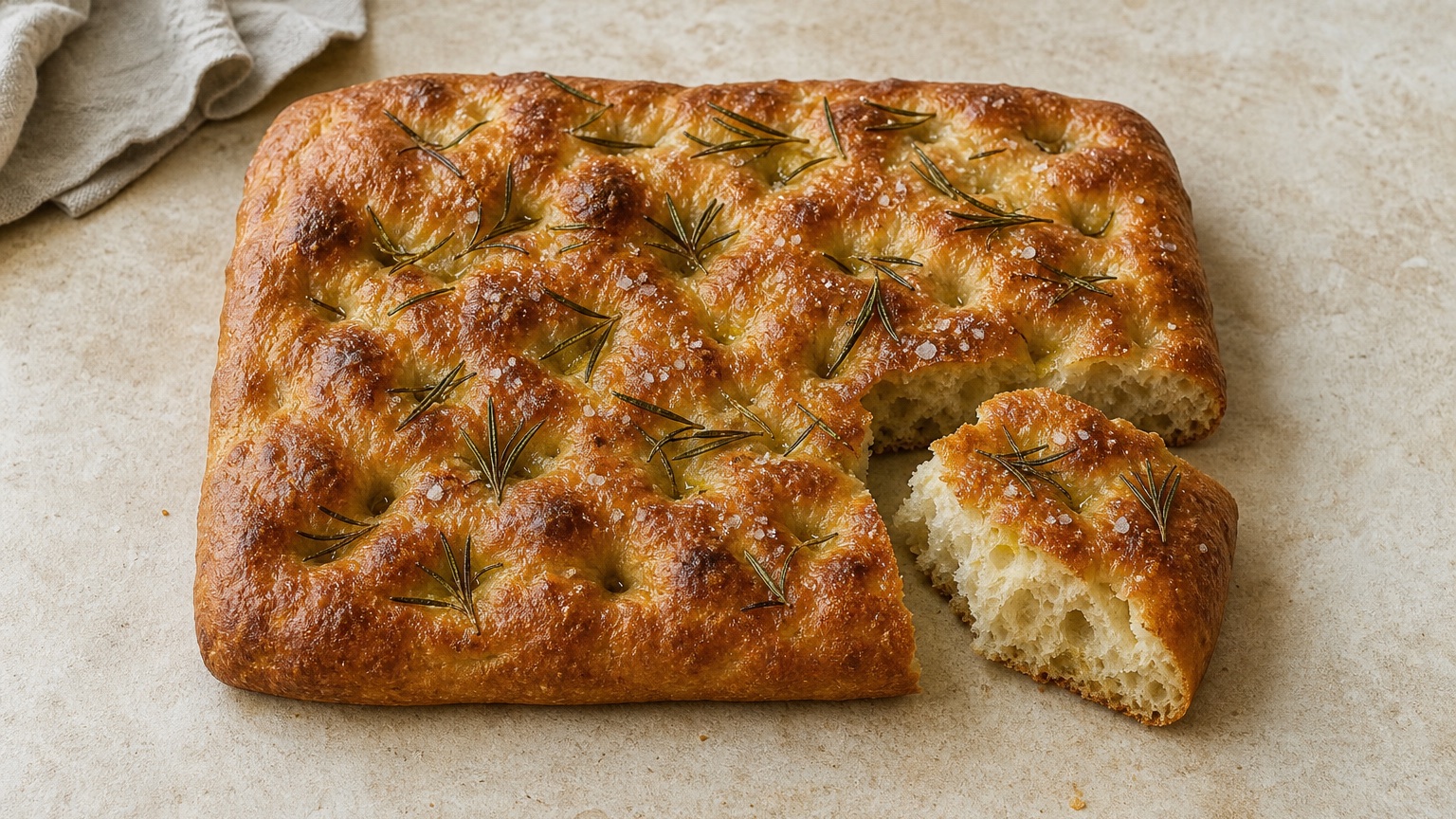 Rosemary and Sea Salt Focaccia